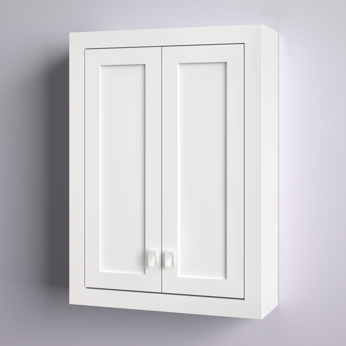 Wade Logan® Higuera Solid Wood Wall Bathroom Cabinet & Reviews | Wayfair